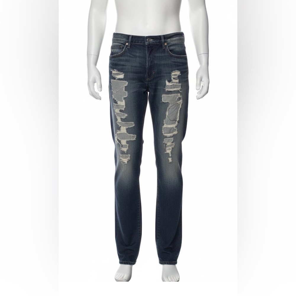 Denim H&M Men's Distressed Blue Jeans P3